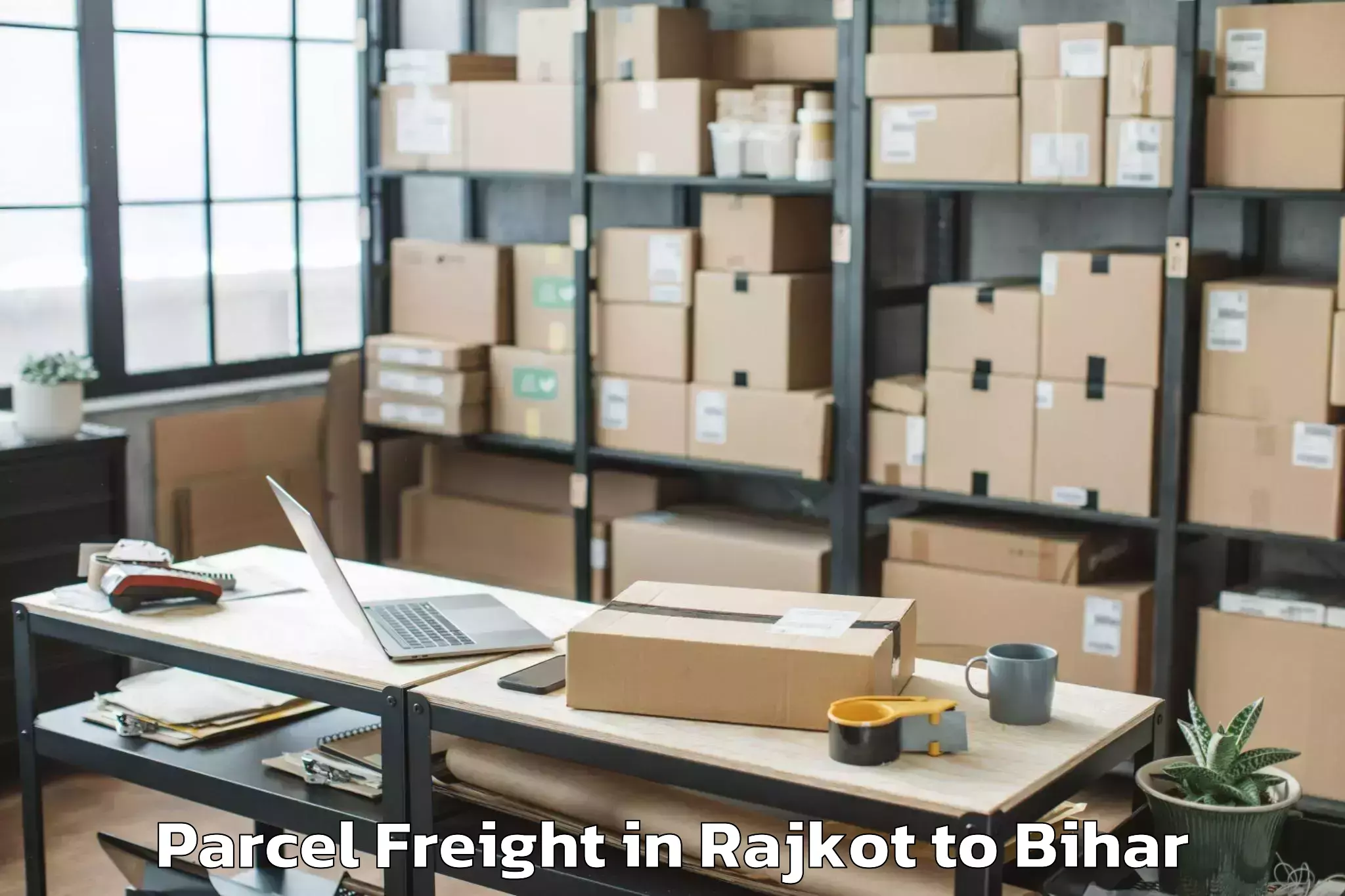 Easy Rajkot to Patna Rural Parcel Freight Booking